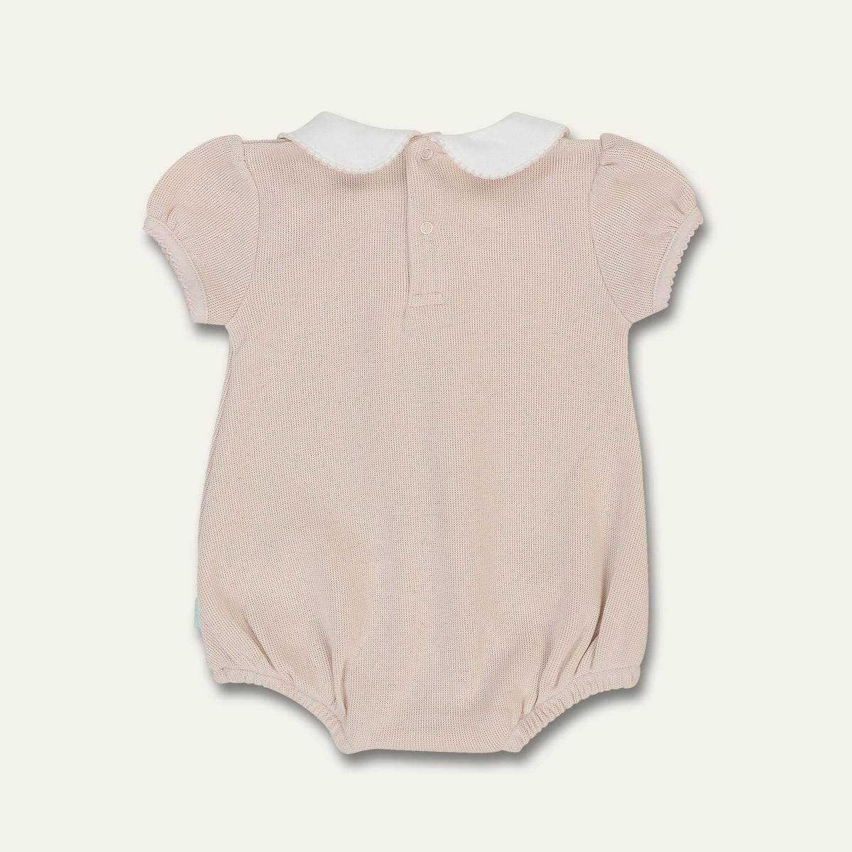 Girl's Bubble Romper with Peter Pan Collar
